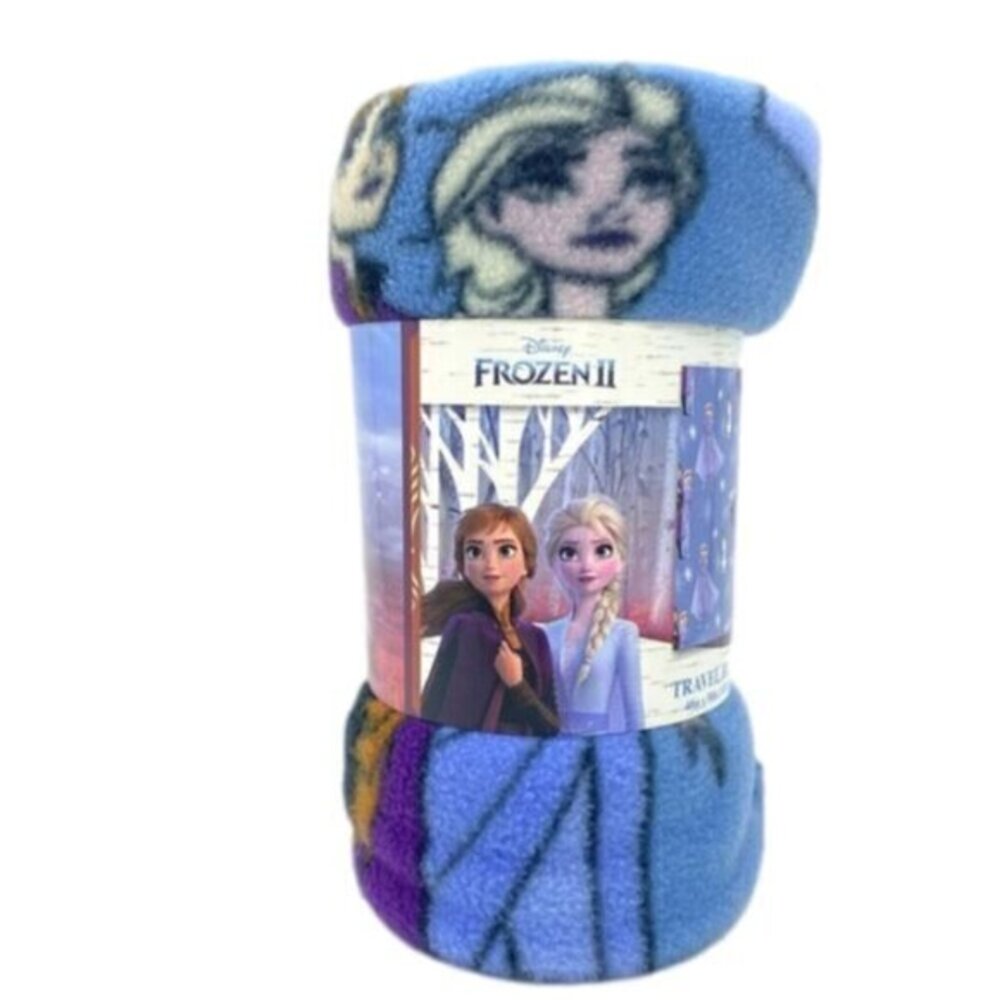 Disney Frozen 2 Fleece Travel Throw Blanket New